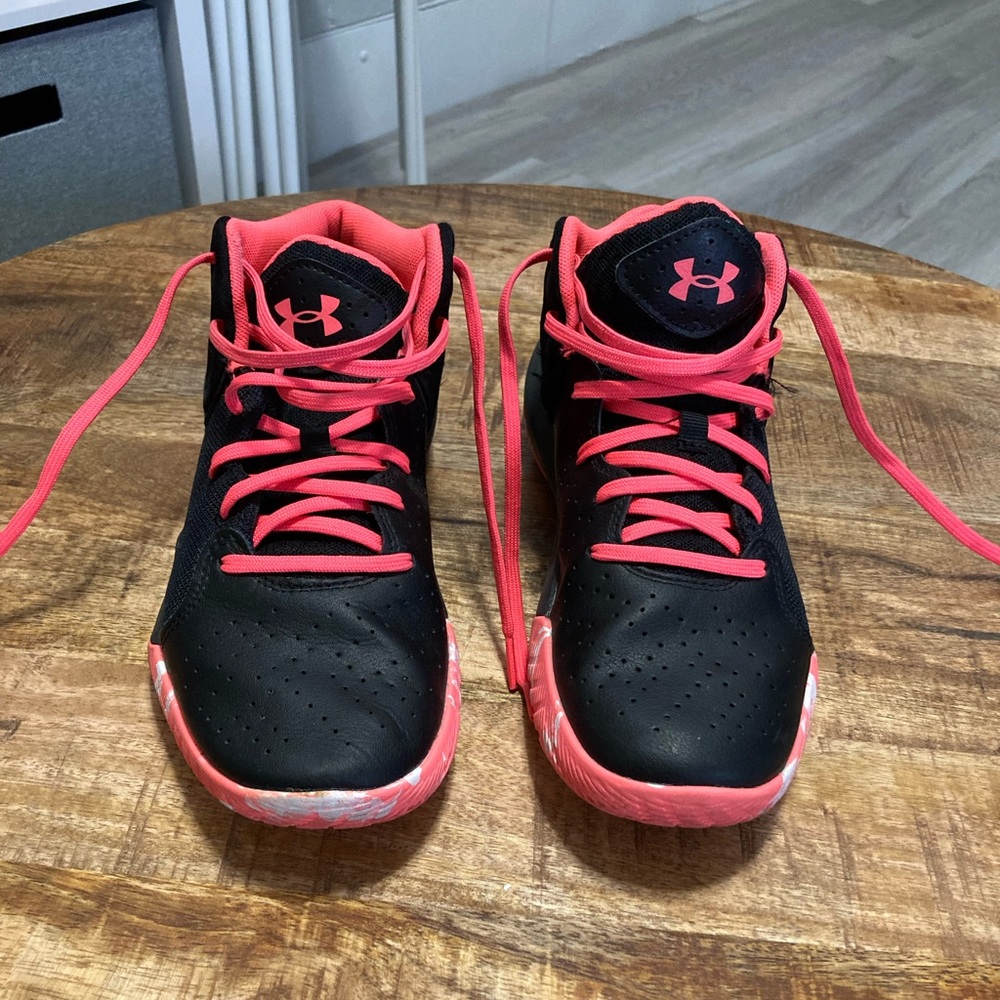 Under Armor Hot Pink High Top Sneakers